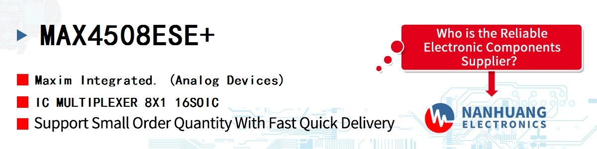 MAX4508ESE+ Maxim IC MULTIPLEXER 8X1 16SOIC