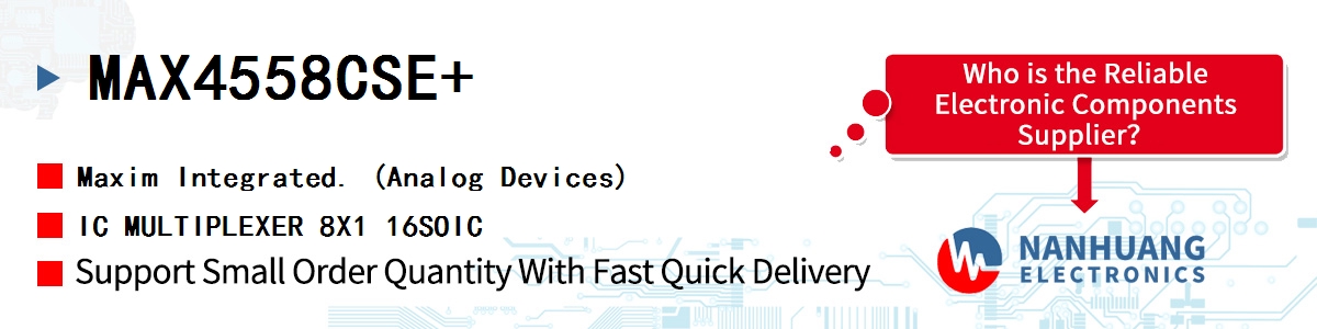 MAX4558CSE+ Maxim IC MULTIPLEXER 8X1 16SOIC