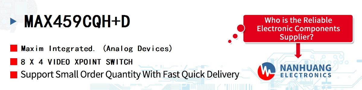 MAX459CQH+D Maxim 8 X 4 VIDEO XPOINT SWITCH