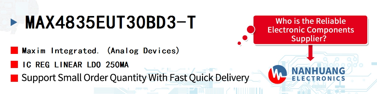 MAX4835EUT30BD3-T Maxim IC REG LINEAR LDO 250MA