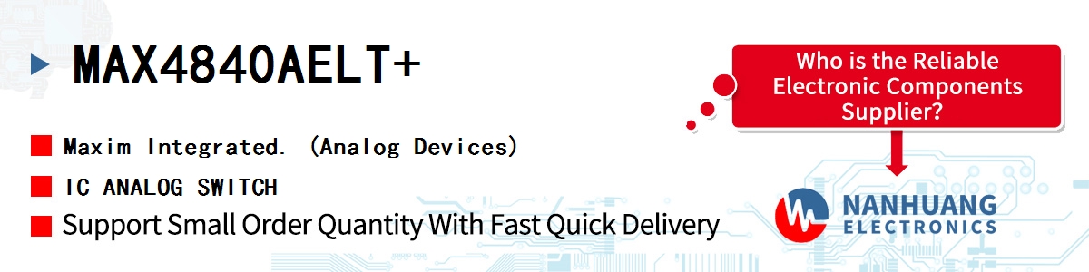 MAX4840AELT+ Maxim IC ANALOG SWITCH