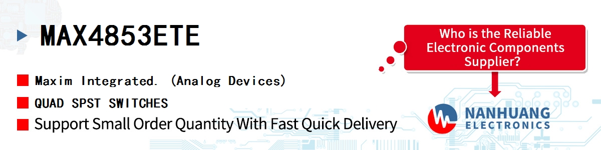 MAX4853ETE Maxim QUAD SPST SWITCHES