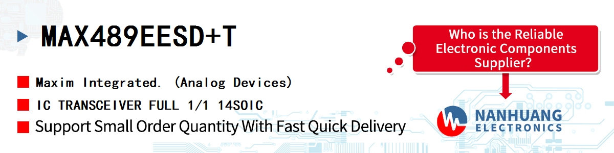 MAX489EESD+T Maxim IC TRANSCEIVER FULL 1/1 14SOIC