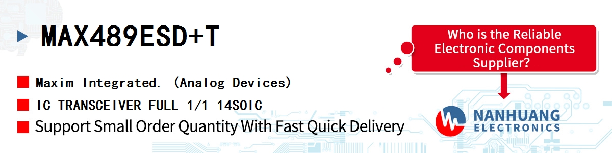 MAX489ESD+T Maxim IC TRANSCEIVER FULL 1/1 14SOIC