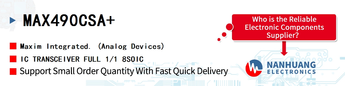 MAX490CSA Maxim IC TRANSCEIVER FULL 1/1 8SOIC
