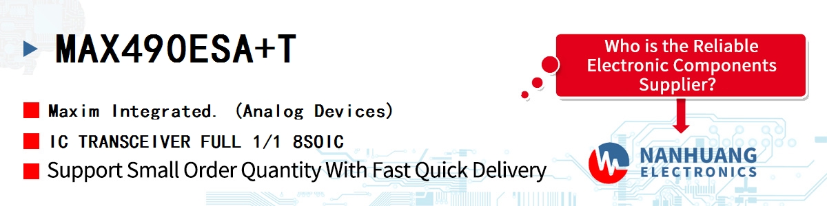 MAX490ESA+T Maxim IC TRANSCEIVER FULL 1/1 8SOIC