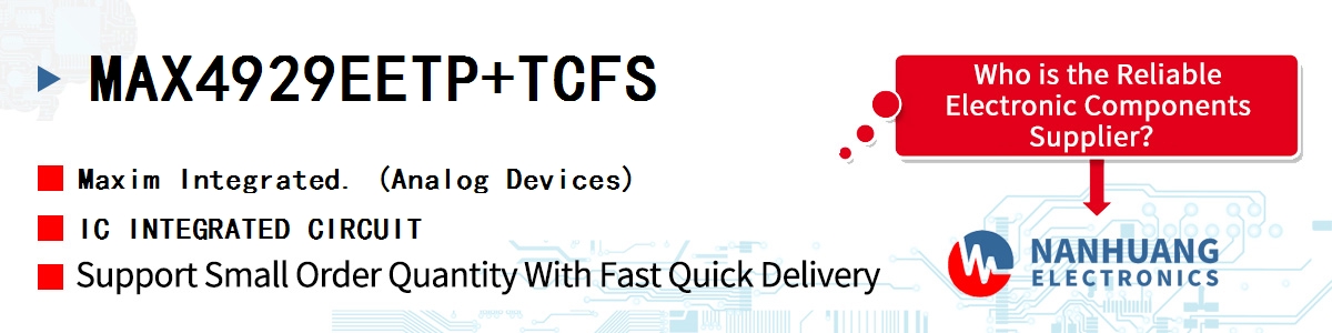 MAX4929EETP+TCFS Maxim IC INTEGRATED CIRCUIT