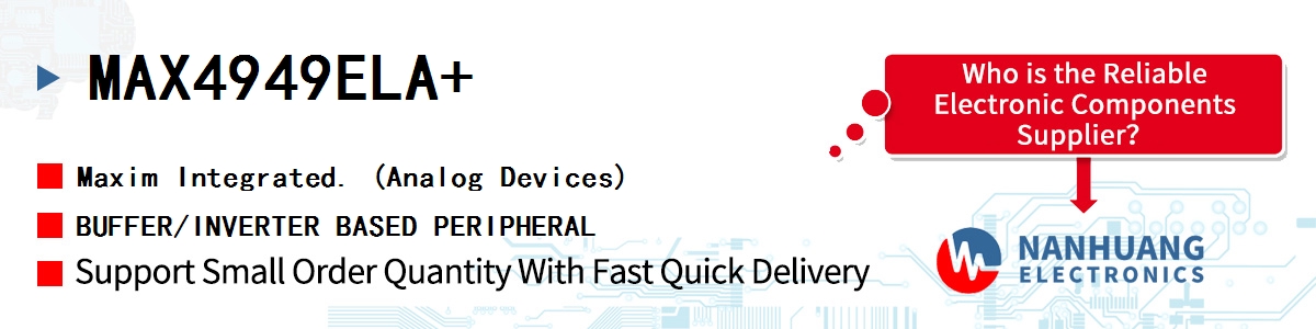 MAX4949ELA+ Maxim BUFFER/INVERTER BASED PERIPHERAL