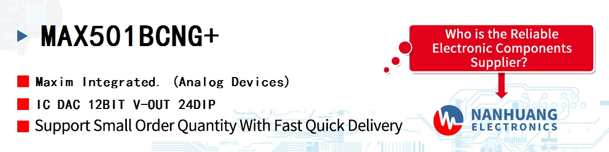 MAX501BCNG Maxim IC DAC 12BIT V-OUT 24DIP