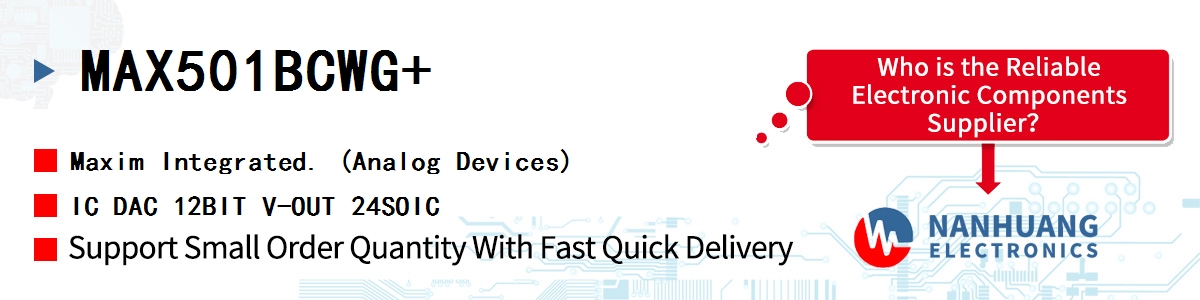 MAX501BCWG Maxim IC DAC 12BIT V-OUT 24SOIC