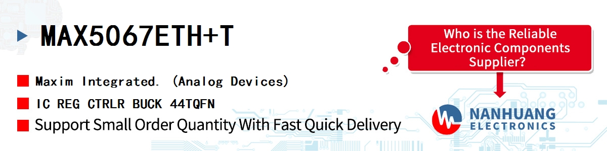 MAX5067ETH+T Maxim IC REG CTRLR BUCK 44TQFN