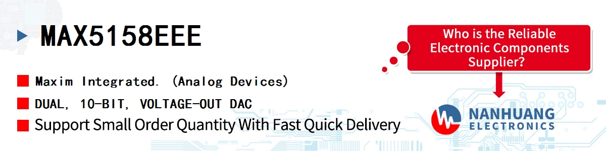 MAX5158EEE Maxim DUAL, 10-BIT, VOLTAGE-OUT DAC