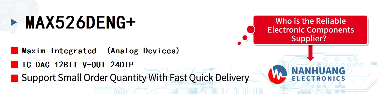 MAX526DENG+ Maxim IC DAC 12BIT V-OUT 24DIP