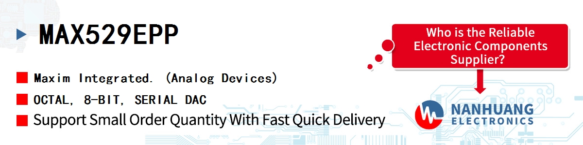 MAX529EPP Maxim OCTAL, 8-BIT, SERIAL DAC