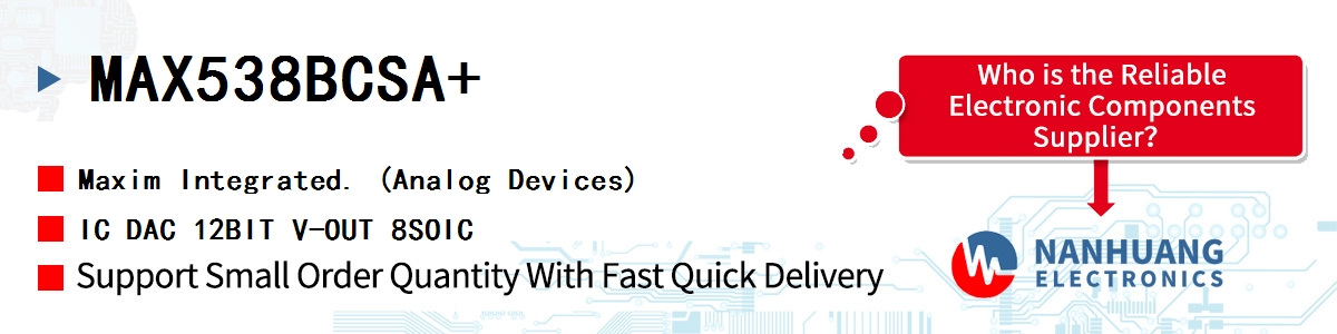 MAX538BCSA+ Maxim IC DAC 12BIT V-OUT 8SOIC