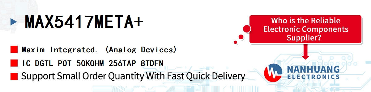 MAX5417META Maxim 256-TAP, NVM, I2C, DIGIPOT