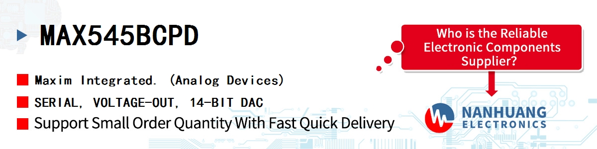 MAX545BCPD+ Maxim MAX545BCPD PLUS 5V, SERIAL-INPUT