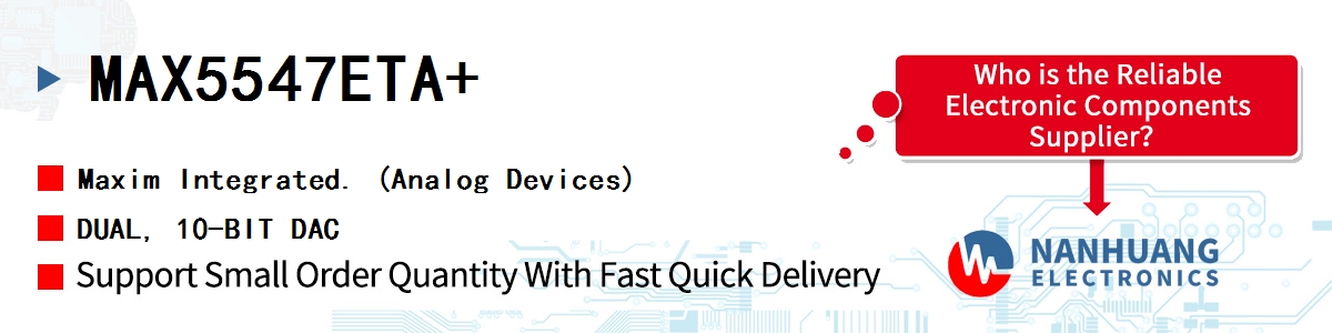 MAX5547ETA+ Maxim DUAL, 10-BIT DAC