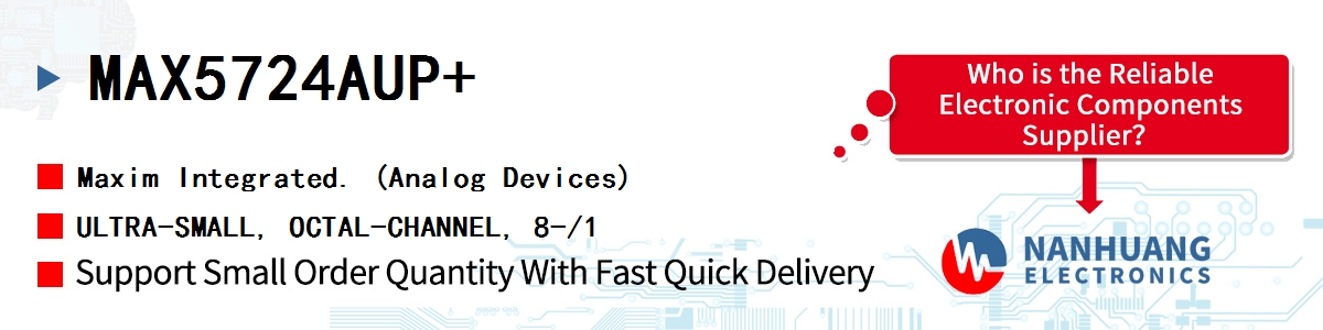 MAX5724AUP+ Maxim ULTRA-SMALL, OCTAL-CHANNEL, 8-/1