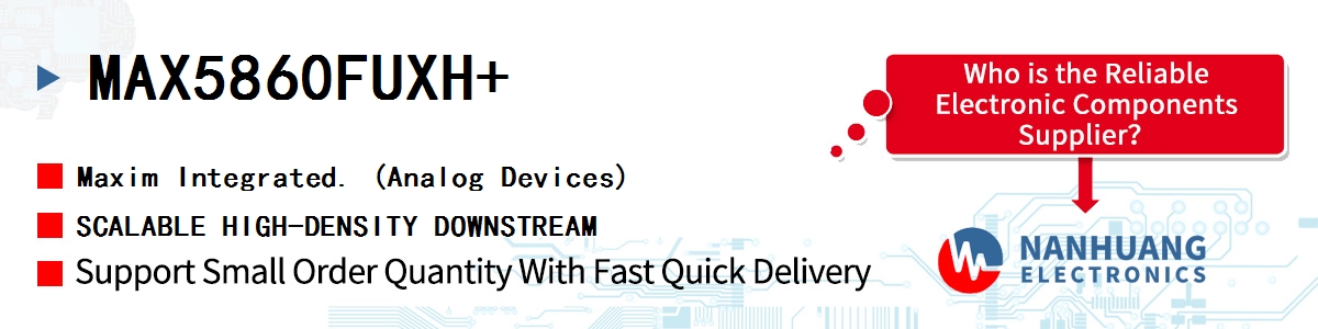 MAX5860FUXH+ Maxim SCALABLE HIGH-DENSITY DOWNSTREAM