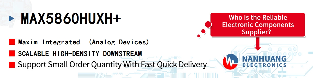 MAX5860HUXH+ Maxim SCALABLE HIGH-DENSITY DOWNSTREAM