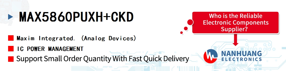 MAX5860PUXH+CKD Maxim IC POWER MANAGEMENT