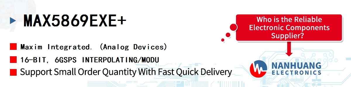 MAX5869EXE+ Maxim 16-BIT, 6GSPS INTERPOLATING/MODU