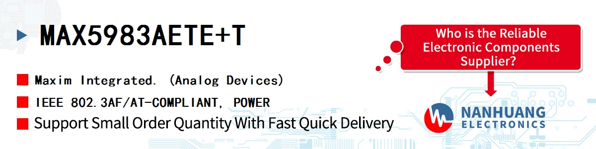 MAX5983AETE+T Maxim IEEE 802.3AF/AT-COMPLIANT, POWER