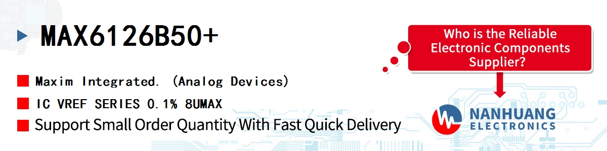MAX6126B50+ Maxim IC VREF SERIES 0.1% 8UMAX