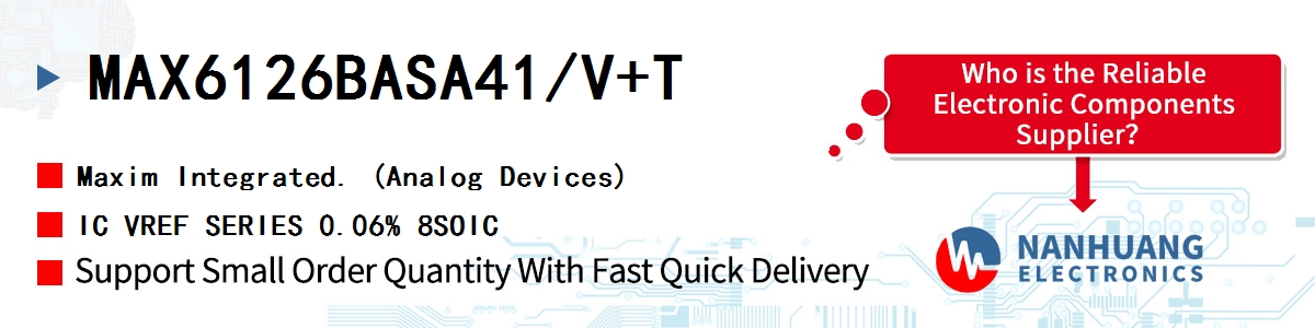 MAX6126BASA41/V+T Maxim IC VREF SERIES 0.06% 8SOIC