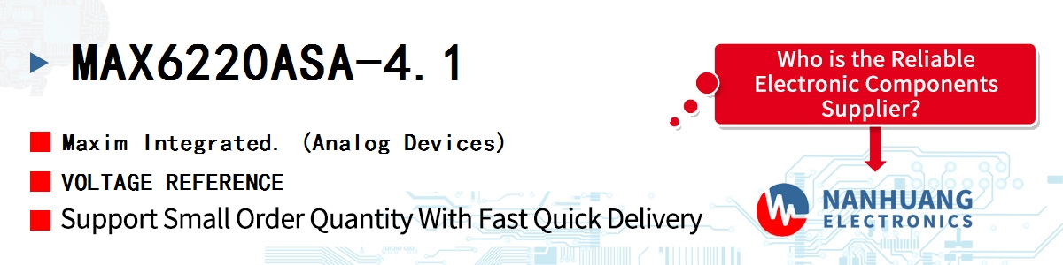 MAX6220ASA-4.1+ Maxim IC VREF SERIES 0.1% 8SOIC