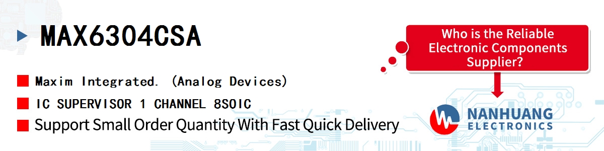 MAX6304CSA+ Maxim IC SUPERVISOR 1 CHANNEL 8SOIC