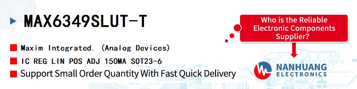 MAX6349SLUT-T Maxim IC REG LIN POS ADJ 150MA SOT23-6