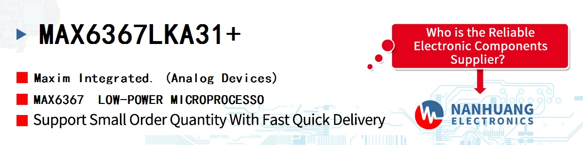 MAX6367LKA31+ Maxim MAX6367  LOW-POWER MICROPROCESSO
