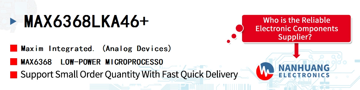 MAX6368LKA46+ Maxim MAX6368  LOW-POWER MICROPROCESSO