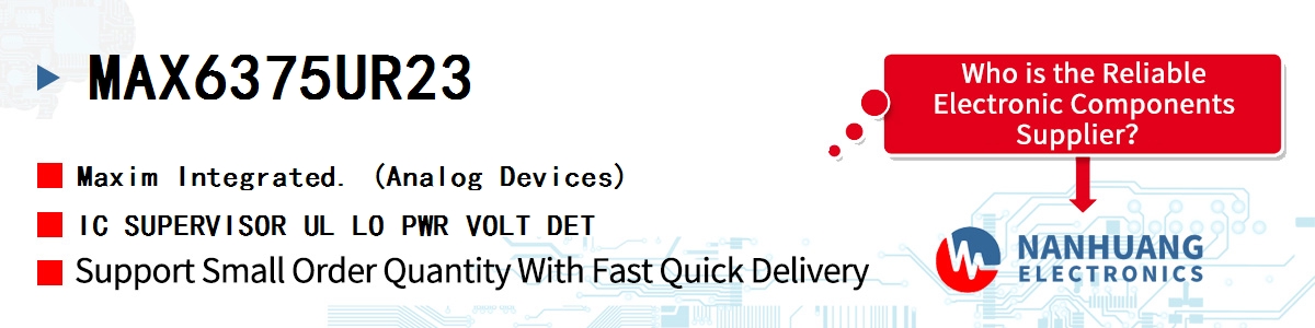 MAX6375UR23+ Maxim MAX6375 3-PIN, ULTRA-LOW-POWER V