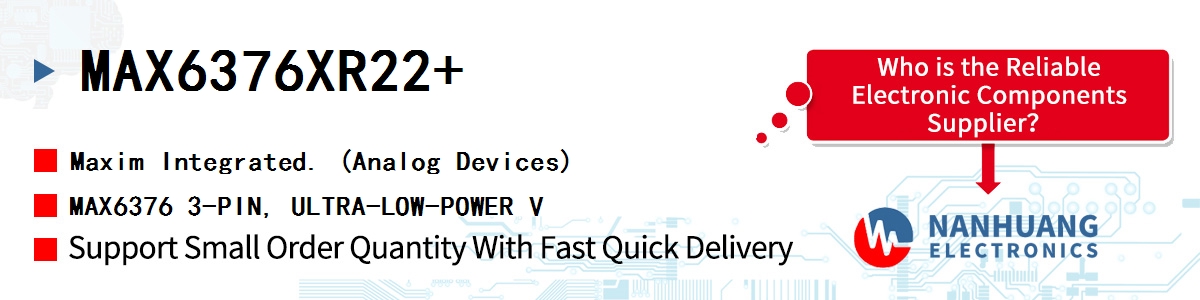 MAX6376XR22 Maxim IC SUPERVISOR UL LO PWR VOLT DET