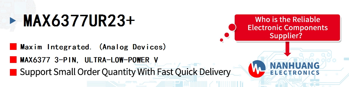 MAX6377UR23+ Maxim MAX6377 3-PIN, ULTRA-LOW-POWER V