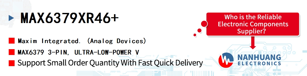 MAX6379XR46 Maxim IC SUPERVISOR UL LO PWR VOLT DET