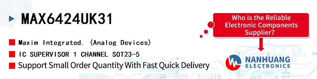 MAX6424UK31+ Maxim MAX6424 LOW-POWER, SOT MICROPROC