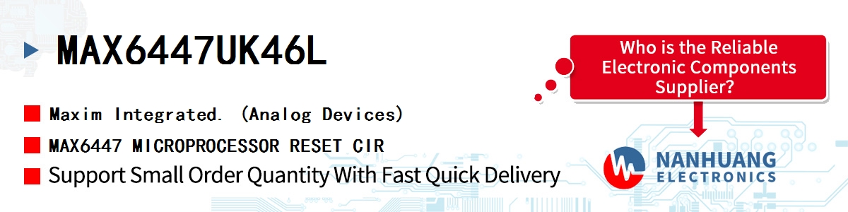 MAX6447UK46L Maxim MAX6447 MICROPROCESSOR RESET CIR