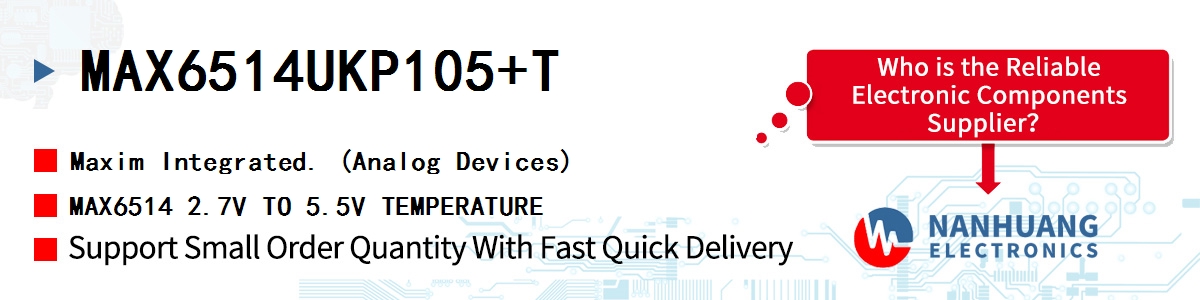 MAX6514UKP105+T Maxim MAX6514 2.7V TO 5.5V TEMPERATURE