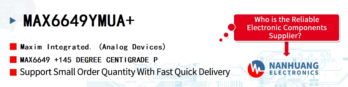 MAX6649YMUA+ Maxim MAX6649 +145 DEGREE CENTIGRADE P