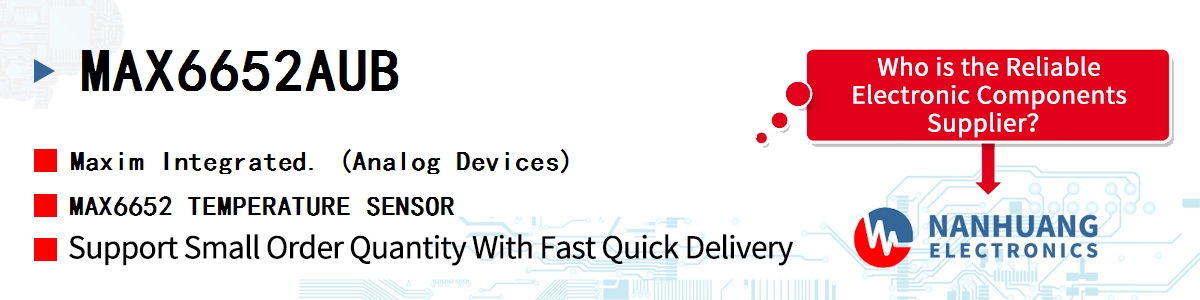 MAX6652AUB+ Maxim IC TEMP SENS/MON 10-UMAX