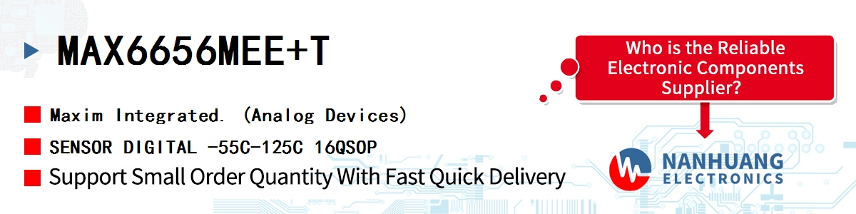 MAX6656MEE+T Maxim SENSOR DIGITAL -55C-125C 16QSOP