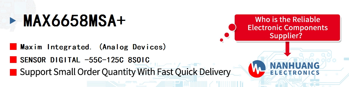 MAX6658MSA+ Maxim SENSOR DIGITAL -55C-125C 8SOIC