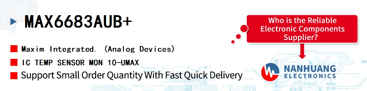 MAX6683AUB+ Maxim IC TEMP SENSOR MON 10-UMAX