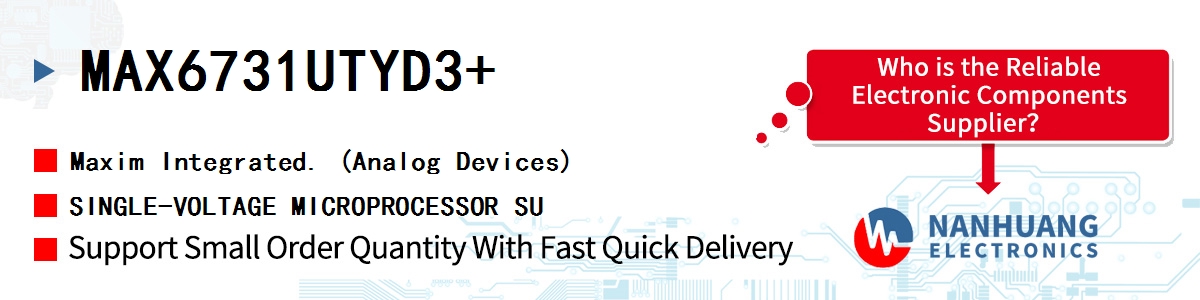 MAX6731UTYD3+ Maxim SINGLE-VOLTAGE MICROPROCESSOR SU