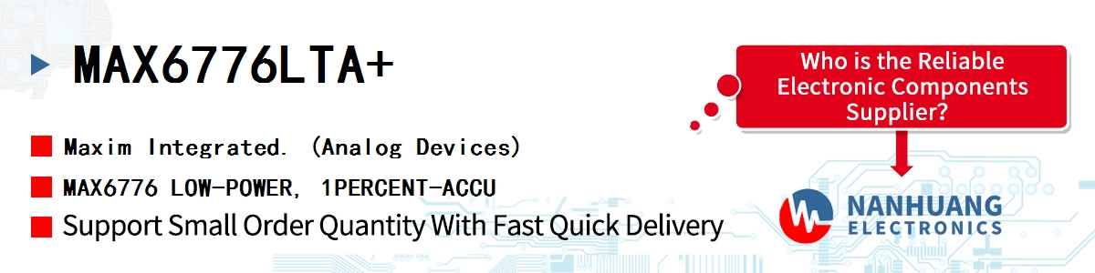 MAX6776LTA+ Maxim MAX6776 LOW-POWER, 1PERCENT-ACCU