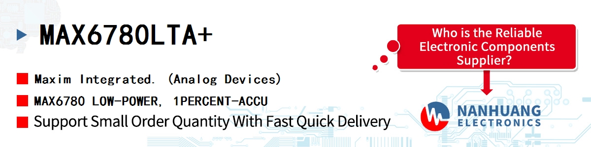 MAX6780LTA+ Maxim MAX6780 LOW-POWER, 1PERCENT-ACCU